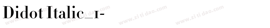 Didot Italic_1字体转换